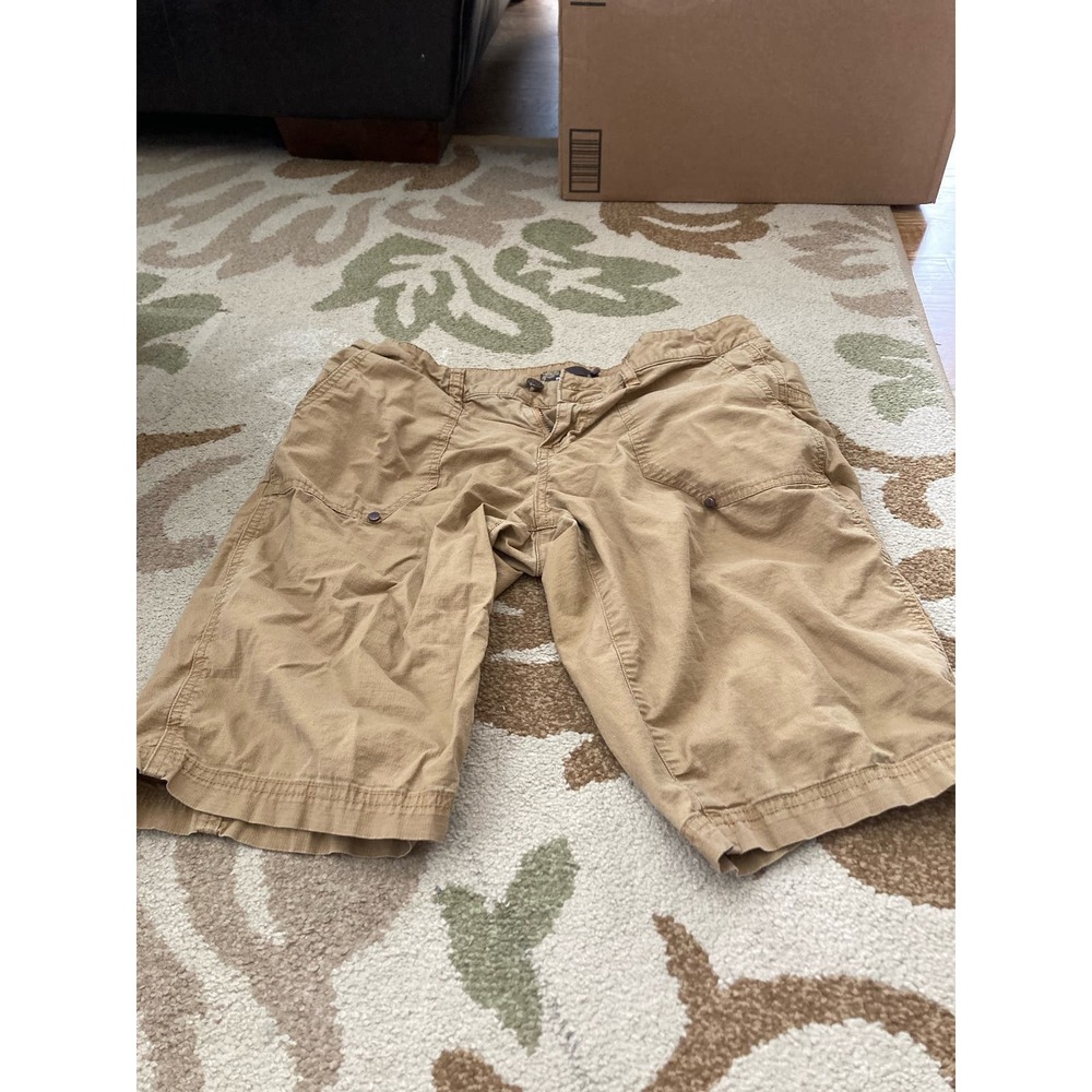 Prana women’s brown beige Bermuda shorts size 6